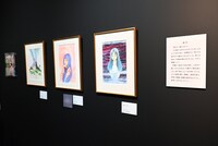 「伊藤潤二展 誘惑」展示の様子。