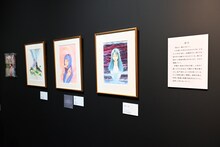 「伊藤潤二展 誘惑」展示の様子。