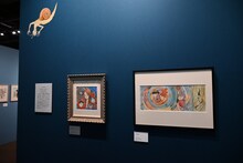 「伊藤潤二展 誘惑」展示の様子。