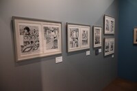 「伊藤潤二展 誘惑」展示の様子。