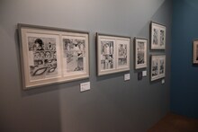 「伊藤潤二展 誘惑」展示の様子。