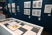 「伊藤潤二展 誘惑」展示の様子。