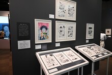 「伊藤潤二展 誘惑」展示の様子。