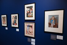 「伊藤潤二展 誘惑」展示の様子。