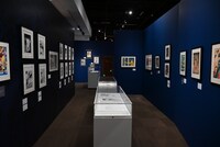 「伊藤潤二展 誘惑」展示の様子。