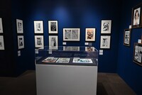 「伊藤潤二展 誘惑」展示の様子。