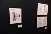 「伊藤潤二展 誘惑」展示の様子。