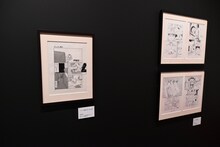 「伊藤潤二展 誘惑」展示の様子。