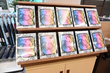 「伊藤潤二展 誘惑」のグッズ売り場。