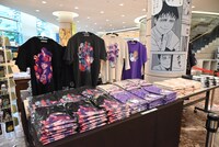 「伊藤潤二展 誘惑」のグッズ売り場。