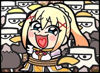 大川ぶくぶ描き下ろしのダクネス。