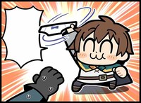 大川ぶくぶ描き下ろしのカズマ。