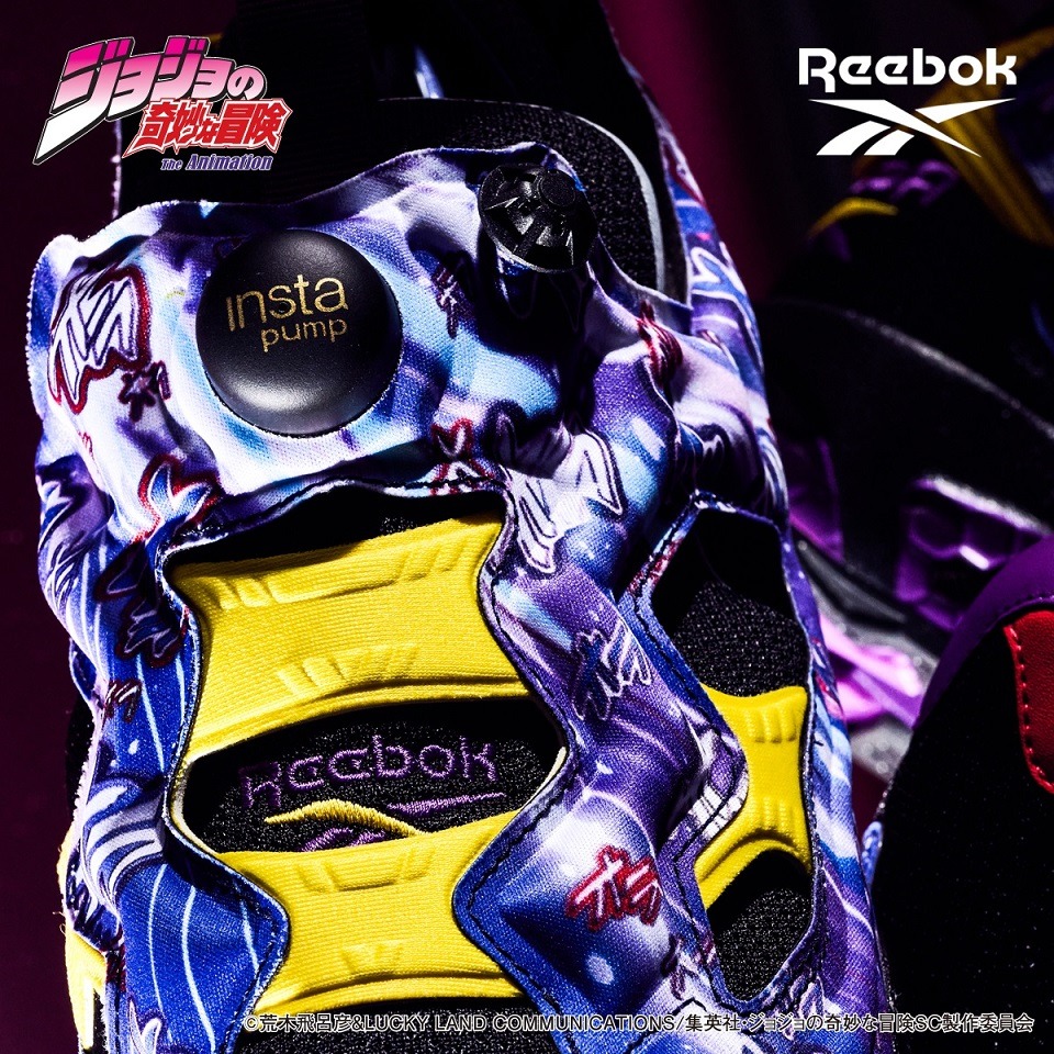 「ジョジョの奇妙な冒険 スターダストクルセイダース Reebokコラボ スニーカー＜INSTAPUMP FURY 94＞」