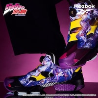 「ジョジョの奇妙な冒険 スターダストクルセイダース Reebokコラボ スニーカー＜INSTAPUMP FURY 94＞」