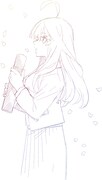 「五等分の花嫁」新作ライトノベルのラフイラスト。