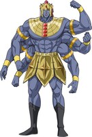 アシュラマン（CV：神谷浩史）。悪魔超人軍の大幹部“悪魔六騎士”の中でも最強の男と恐れられる、通称・魔界の王子（プリンス）。