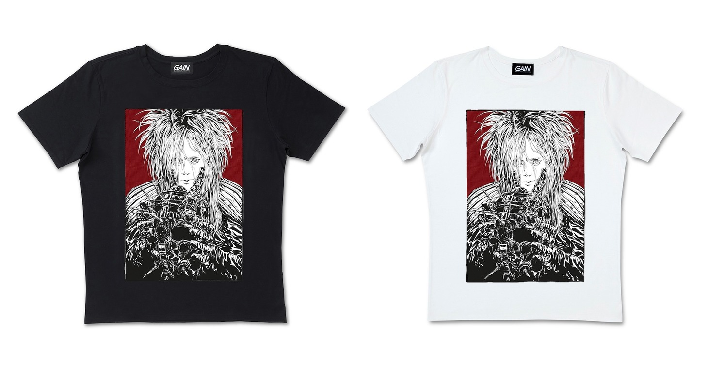 田島昭宇とhideのコラボTシャツ。