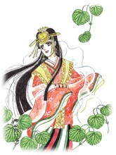 池田理代子が手がけた玉依姫命のイラスト。(c)池田理代子プロダクション