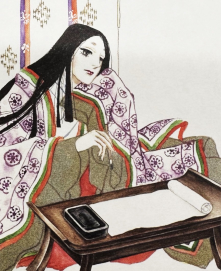 池田理代子が手がけた紫式部のイラスト。(c)池田理代子プロダクション