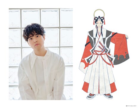 左から入野自由、天子。