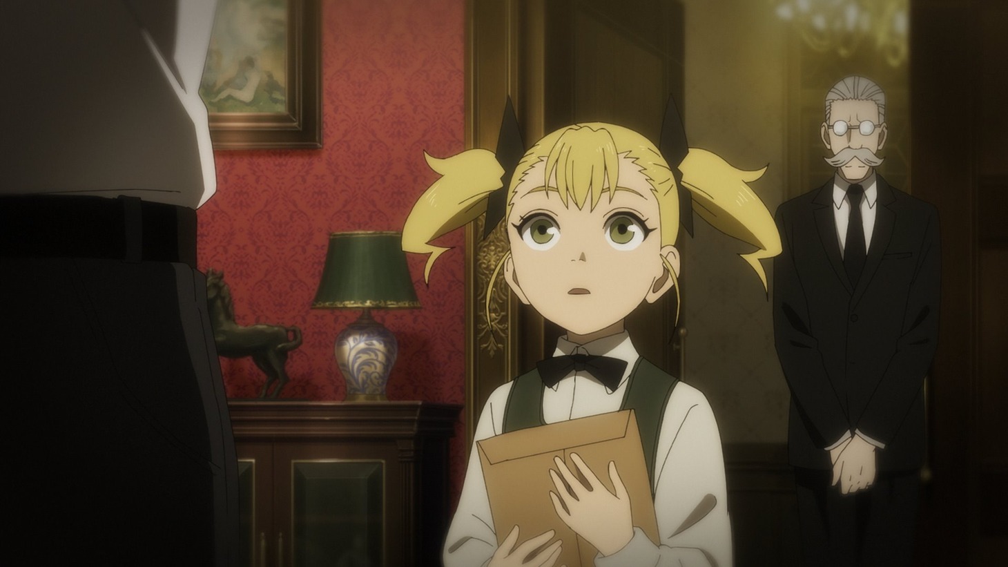 アニメ「怪獣8号」第4話の場面カット。
