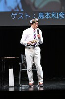 当日放送された「爆上戦隊ブンブンジャー」に合わせ、柏餅を持参した島本和彦。