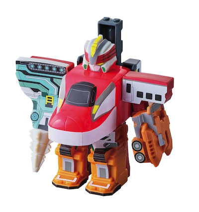 パーツを組み換えた「シンカリオン E6こまちトップリフターフォーム」。(c)プロジェクト シンカリオン・JR-HECWK/ERDA・TX