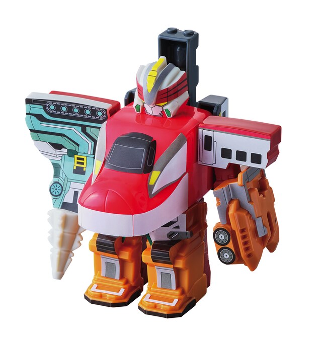 パーツを組み換えた「シンカリオン E6こまちトップリフターフォーム」。(c)プロジェクト シンカリオン・JR-HECWK/ERDA・TX