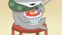 アニメ「おでかけ子ザメ」第60話「一日のはじまり」より。
