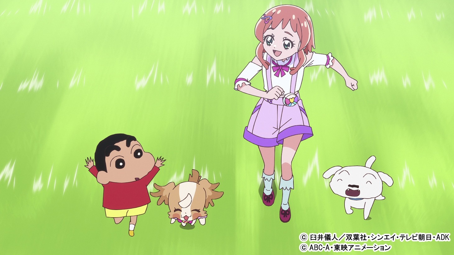 5月19日放送の「わんだふるぷりきゅあ！」より。 (c)臼井儀人／双葉社・シンエイ・テレビ朝日・ADK (c)ABC-A・東映アニメーション