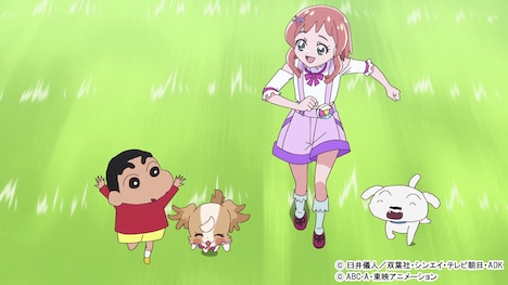 5月19日放送の「わんだふるぷりきゅあ!」より。 (c)臼井儀人/双葉社・シンエイ・テレビ朝日・ADK (c)ABC-A・東映アニメーション