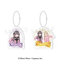左からアクリルキーホルダー（ゆあ）、アクリルキーホルダー（ふたり）。