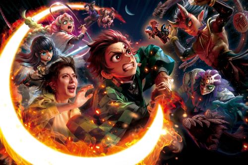 「鬼滅の刃 XRライド ～刀鍛冶の里を疾走せよ～」のビジュアル。