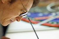 荒木飛呂彦のパブリックアート制作風景。