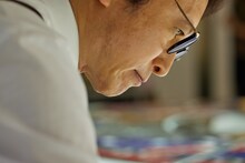 荒木飛呂彦のパブリックアート制作風景。