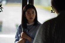 ドラマ「七夕の国」より、藤野涼子演じる東丸幸子。