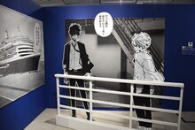 「天野明展 The Characters」の「鴨乃橋ロンの禁断推理」エリアにある、フォトスポット。(c)天野明／集英社