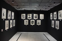 「天野明展 The Characters」の「家庭教師ヒットマンREBORN!」エリア。(c)天野明／集英社