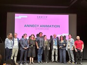 「第77回カンヌ国際映画祭マルシェ・ドゥ・フィルム『Animation Day』アヌシー・アニメーションショーケース」の様子。