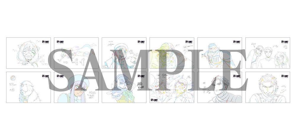 WIT STOREの特典となる「複製原画シート」。