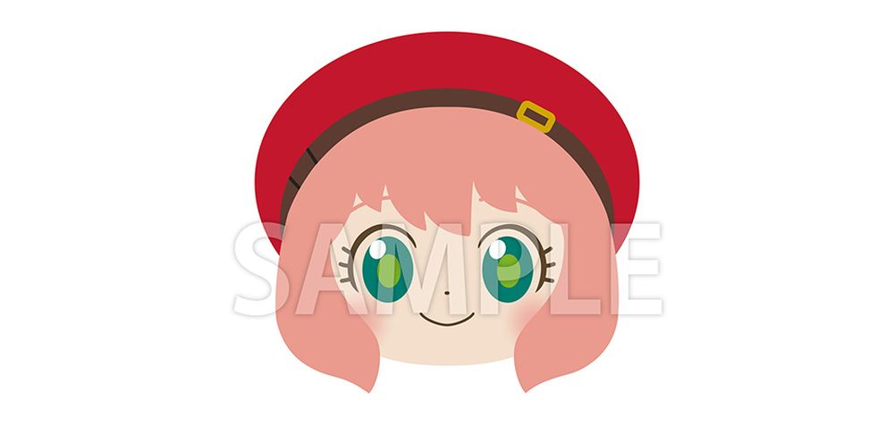 アニメイトの有償特典となる「アーニャぬいぐるみポーチ」。