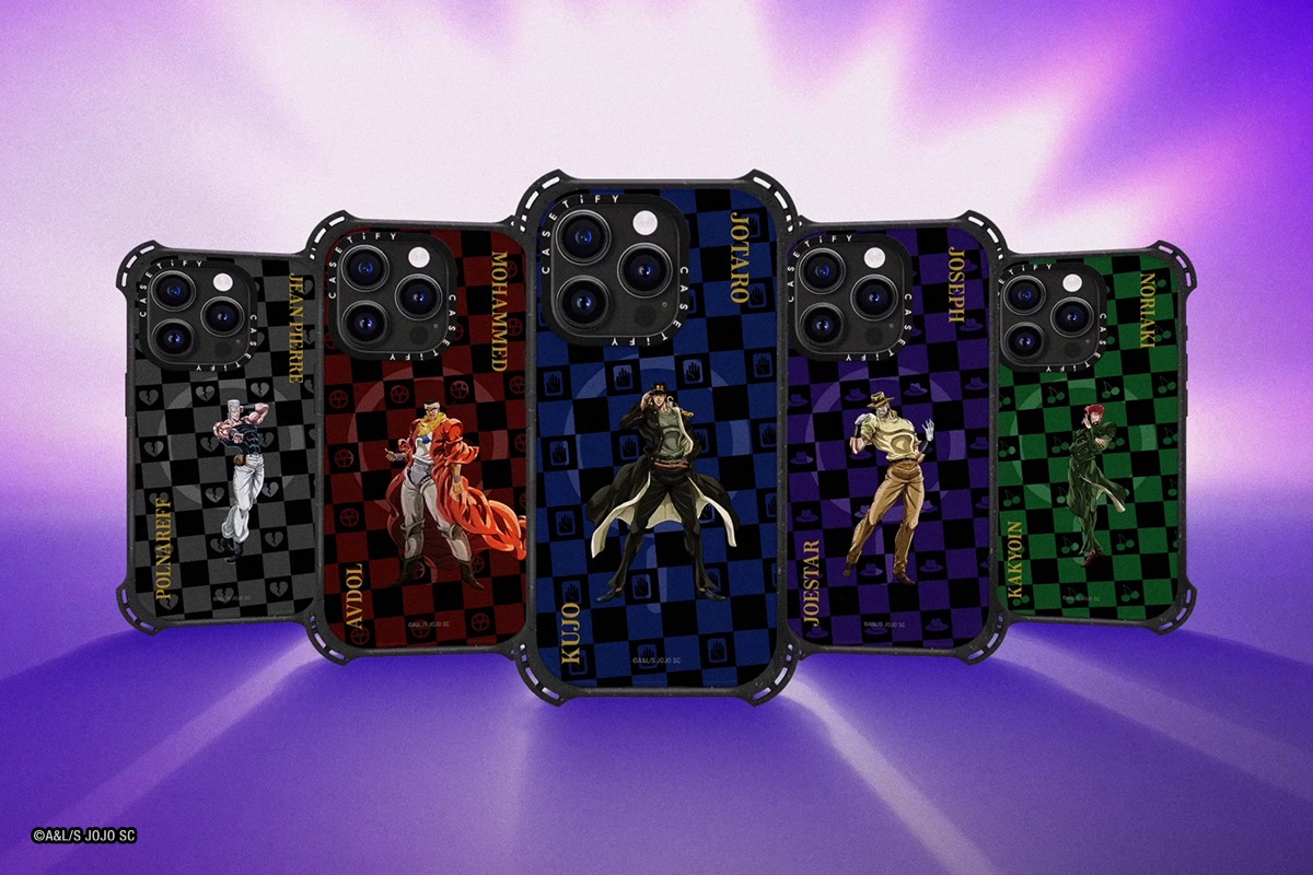 「アニメ ジョジョの奇妙な冒険 スターダストクルセイダース × CASETiFY」コラボ商品