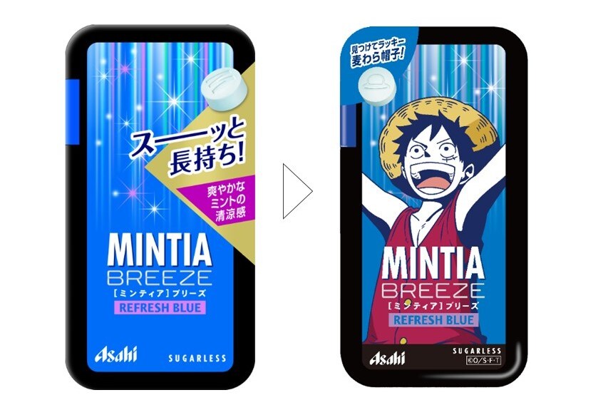 ONE PIECE」×ミンティア、名シーンデザインしたコラボパッケージ40種が