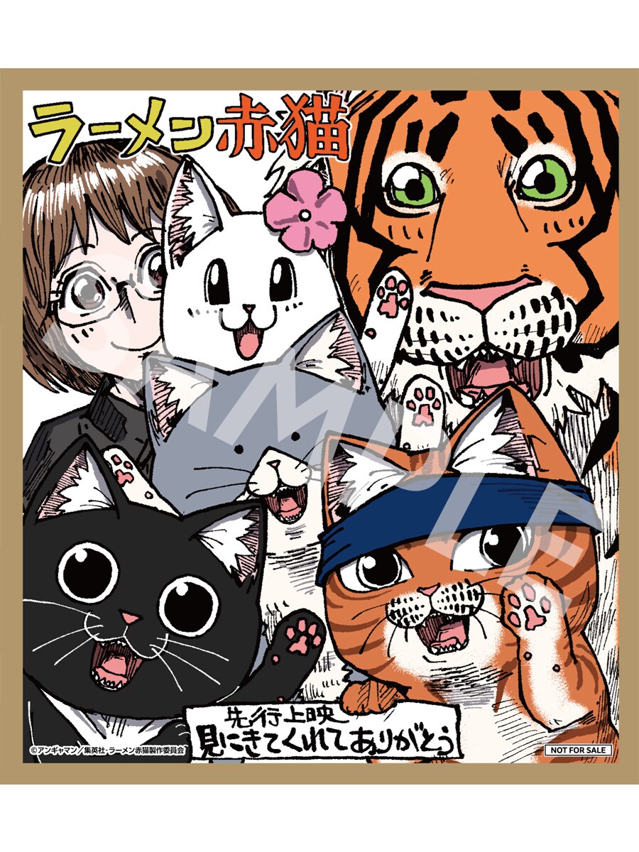 漫画家 色紙 額装 猫 ac9db7f1f123bbfe509359b78d0d1e