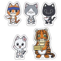 「ダイカットステッカー（5枚セット1種）」(c)アンギャマン／集英社・ラーメン赤猫製作委員会