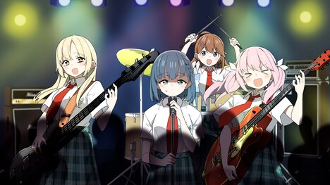 ショートアニメ「ガールズフィスト!!!! GT」第1話の場面カットより。