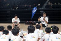 群馬クレインサンダーズでの実施の様子。 (c)GUNMA CRANE THUNDERS