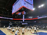 琉球ゴールデンキングスでの実施の様子。