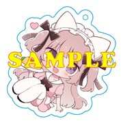 メロンブックスの有償特典、アクリルキーホルダーのデザイン。