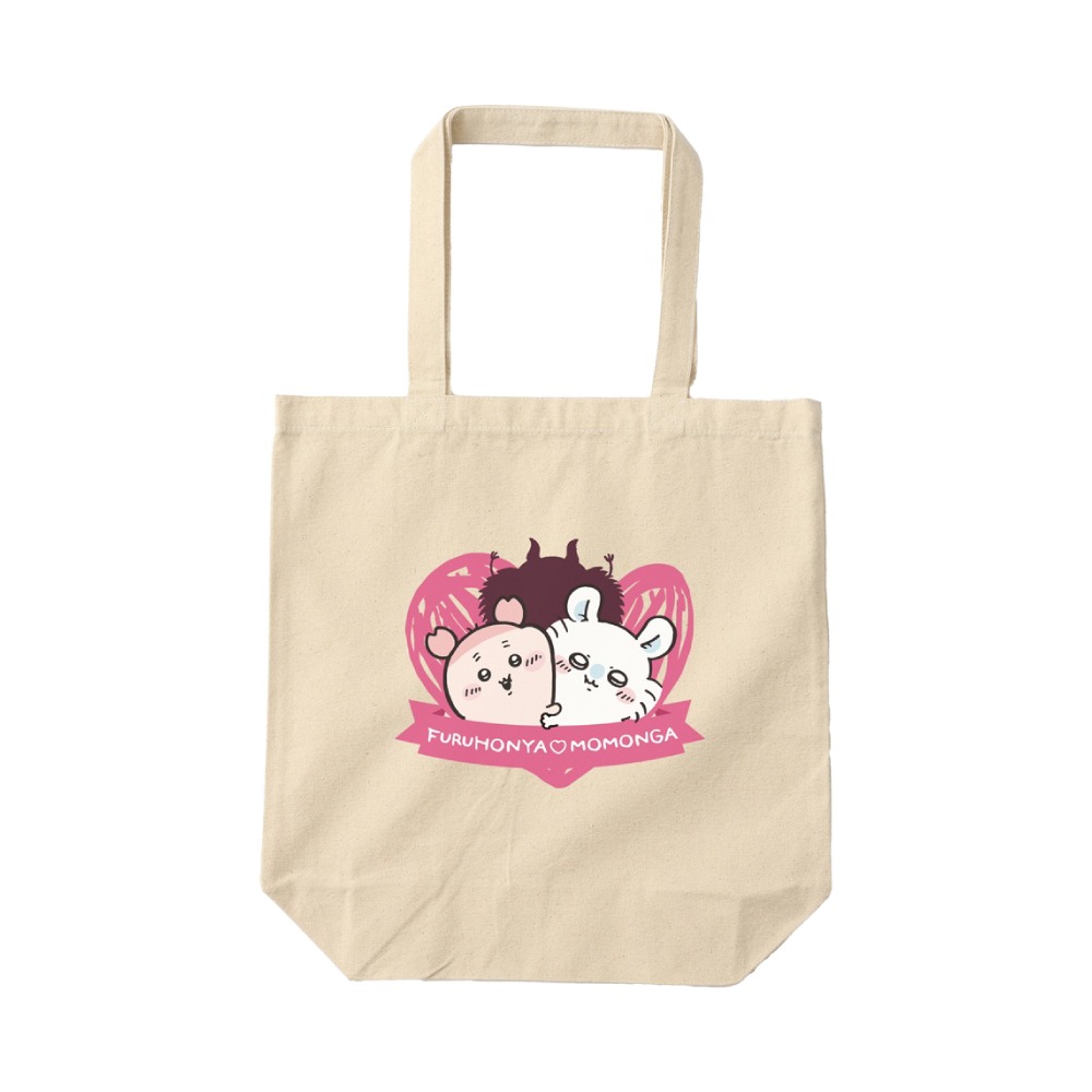 「トートバッグ モモンガと古本屋（仲良し）」
